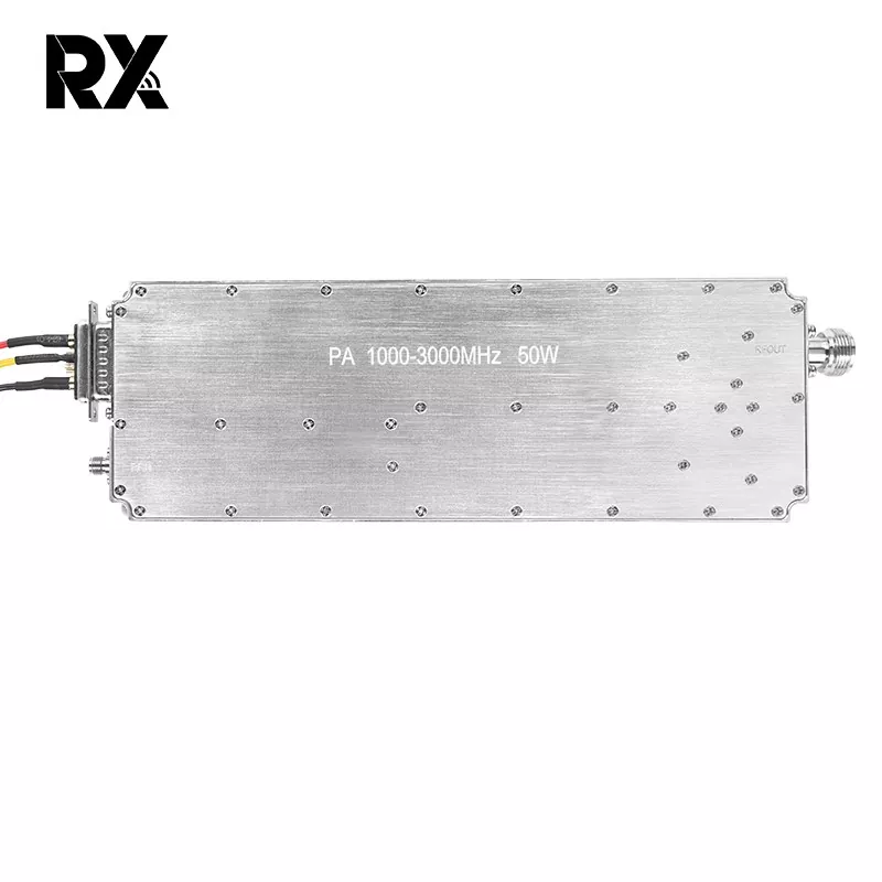 Gan Foinse Digiteach 1000-3000MHz Modúl Jammer Cumhacht Amplifier 50W